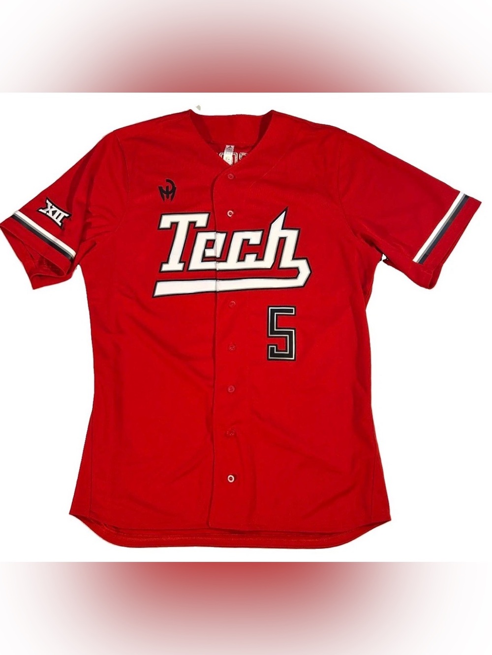 NWT Adidas Texas Tech Patrick Mahomes #5 Baseball Jersey Red Large KE2105